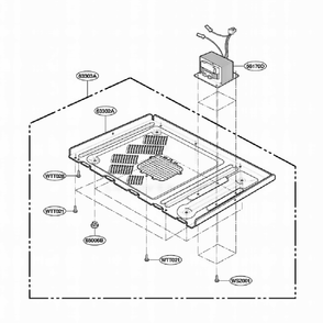 Base Plate Parts Diagram and Parts List for JE1590SC ASBEGEU LG Range