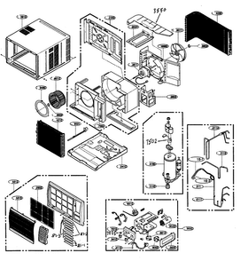 Part Location Diagram of 4994AR1587A LG CASE,CONTROL