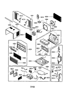 Room A/c Diagram and Parts List for LWHP8000R  LG Air Conditioner