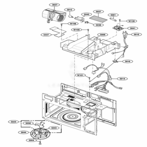 Interior Parts 2 Diagram and Parts List for 80032 CWHESEA LG Range