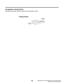 Ice Maker And Ice Bin Parts Diagram and Parts List for GR-Q238NSNM ASTCNA2 LG Refrigerator