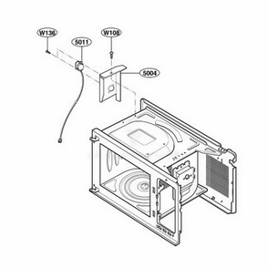 Sensor Parts Diagram and Parts List for 69129 CBKESEA LG Range