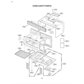 Section 4 Diagram and Parts List for LMV1625B ABKELGA LG Microwave Oven Combo