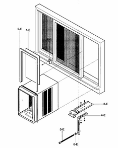 Installation Kit Assy Diagram and Parts List for 58075063700  Kenmore Air Conditioner