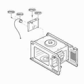 Sensor Parts Diagram and Parts List for JES1855PCH AB7EGEU LG Wall Oven