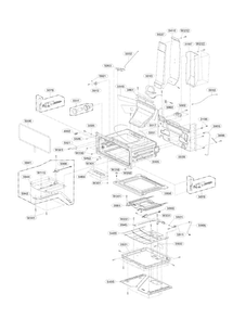 Upper Cavity Parts Diagram and Parts List for LDG3036ST  LG Range