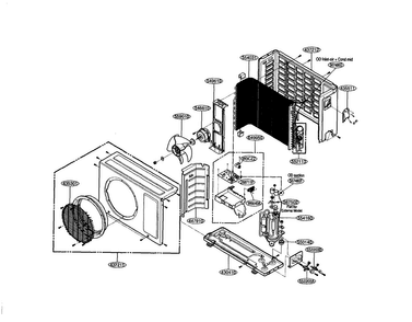 Outdoor Unit Diagram and Parts List for LS090CE  LG Air Conditioner