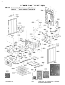 Diagram 8 Diagram and Parts List for FB4753LS ABDELGA LG Range