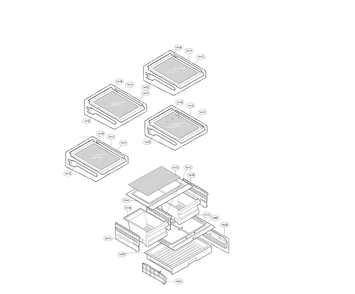 Refrigerator Parts Diagram and Parts List for 79570322312  Kenmore Refrigerator