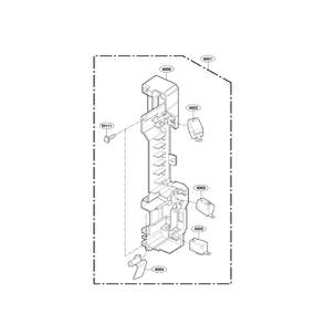Latch Board Diagram and Parts List for LMVH1750SB 00 LG Microwave
