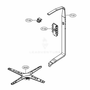 Water Guide Assembly Diagram and Parts List for LDT7797BD ABDEEUS LG Dishwasher