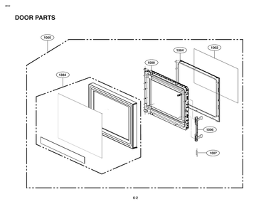 Door Parts Diagram and Parts List for MSER0990S CSTELGA LG Miscellaneous