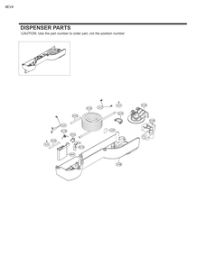 Dispenser Parts Diagram and Parts List for GM-U652GQGP ASWCSE7 LG Refrigerator