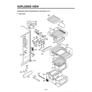 Section 2 Diagram and Parts List for LRSC26941SB AWBCLGB LG Refrigerator