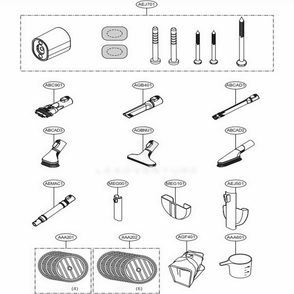 Accessories Diagram and Parts List for A905RM BBRELGA LG Upright Vacuum