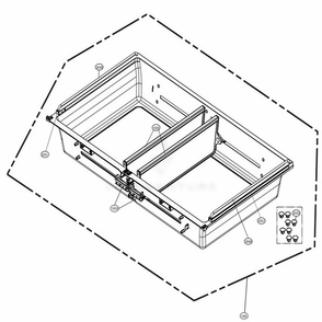 Full Convert Drawer Parts Diagram and Parts List for LRMDC2306S ASTCNA0 LG Refrigerator