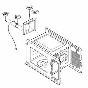 Sensor Parts Diagram and Parts List for 62464 ABSESEA LG Wall Oven