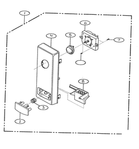 Part Location Diagram of 6549W1T011E LG MODULE,TIMER