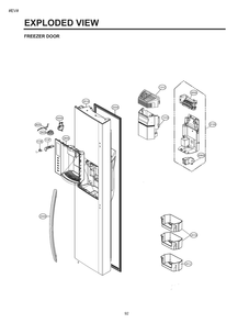 Part Location Diagram of ADD74296423 LG DOOR FOAM ASSEMBLY,FREEZER