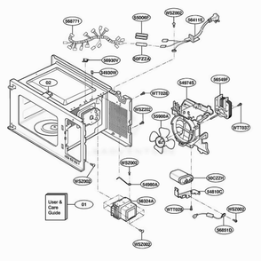 Part Location Diagram of 383EW5A113A LG POWER CORD Assembly