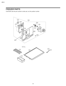 Freezer Parts Diagram and Parts List for 68032 ASWCSE6 LG Washer