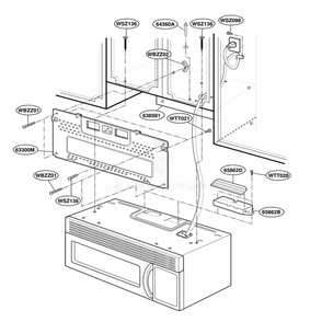 Installation Parts Diagram and Parts List for YKHMC107EBT0 BSEKAC LG Range