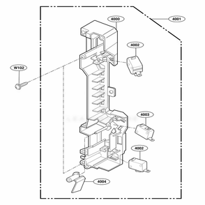 Latch Board Parts Diagram and Parts List for JVM1540DMBB CBKEGEU LG Range