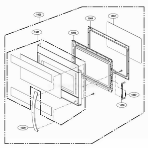 Part Location Diagram of ADC73130008 LG Door Assembly