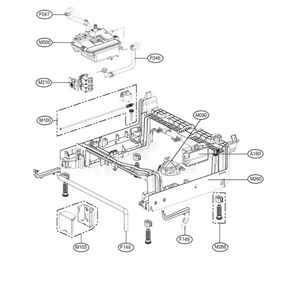 Base Assembly Diagram and Parts List for 39232533 ASTEEUS LG Dishwasher