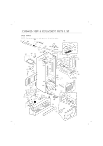 Case Parts Diagram and Parts List for GC-L288NSJF ASTCNA1 LG Refrigerator