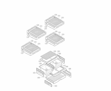 Refrigerator Parts Diagram and Parts List for 79570323310  Kenmore Refrigerator