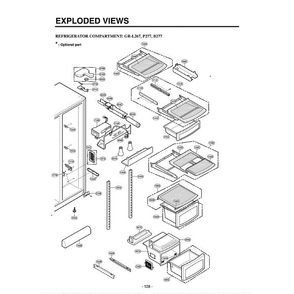 Section 2 Diagram and Parts List for LRSC26960TT ATICLGA LG Refrigerator