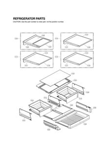 Refrigerator Parts Diagram and Parts List for LFX31915SB 00 LG Refrigerator