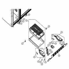Part Location Diagram of AEH73516202 LG HINGE ASSEMBLY,LOWER