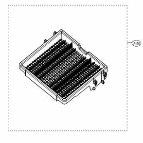 3rd Rack Assembly Diagram and Parts List for LDT6809SS ASSESNA LG Dishwasher