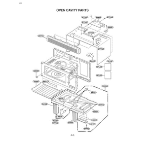 Section 6 Diagram and Parts List for MV-1555ST STEGSE LG Microwave Oven Combo