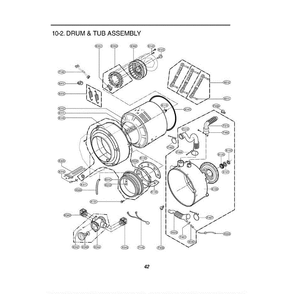Section 2 Diagram and Parts List for WM2075CW ABWEEUS LG Washer