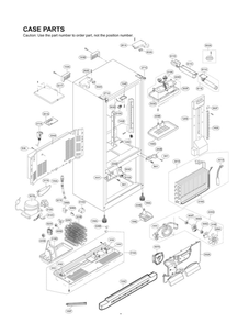 Case Parts Diagram and Parts List for LFX23961SW 02 LG Refrigerator
