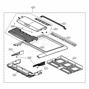 Plate Assembly Diagram and Parts List for DLEX9500W ABWEEUS LG Dryer