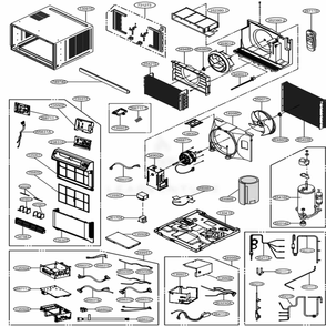 Part Location Diagram of AEB75324515 LG GRILLE ASSEMBLY,FRONT