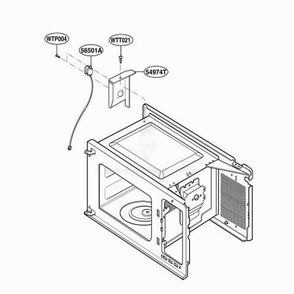 Sensor Parts Diagram and Parts List for GT4175SPQ CW1EWRP LG Wall Oven