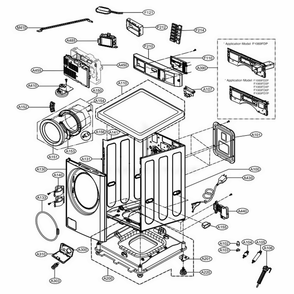 Part Location Diagram of EBR64458135 LG PCB ASSEMBLY,DISPLAY