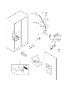 Part Location Diagram of 5221JA2006M LG VALVE ASSEMBLY,WATER