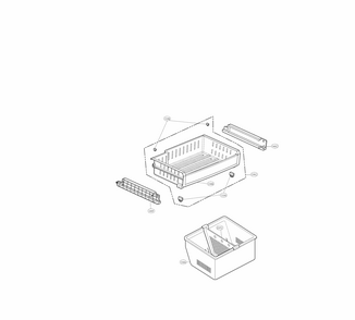Freezer Parts Diagram and Parts List for 79570323312  Kenmore Refrigerator