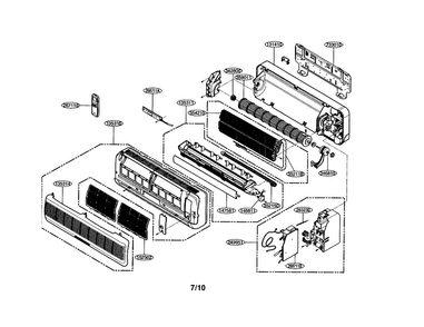 Part Location Diagram of 5421AR6175D LG Evaporator Assembly,First