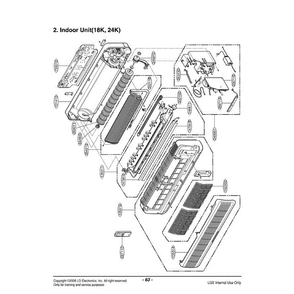 Section 1 Diagram and Parts List for HMH024KD1 ASI6ICT LG Air Conditioner