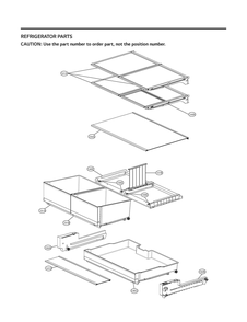 Refrigerator Parts Diagram and Parts List for GR-J248FSYM ASTCNA1 LG Refrigerator