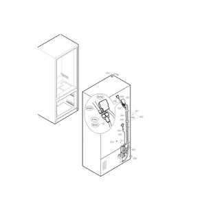 Valve And Water Diagram and Parts List for LFX29945ST 00 LG Refrigerator