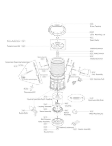 Part Location Diagram of AAJ73349801 LG BALANCE ASSEMBLY