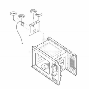 Sensor Parts Diagram and Parts List for KCMS145JBT0 ABSEKAD LG Range
